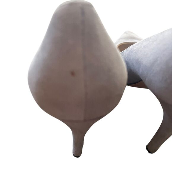 Talbots Women's Size 9 M Gray Leather Suede Pointed Toe 4.5 IN Heels‎ - Picture 6 of 12